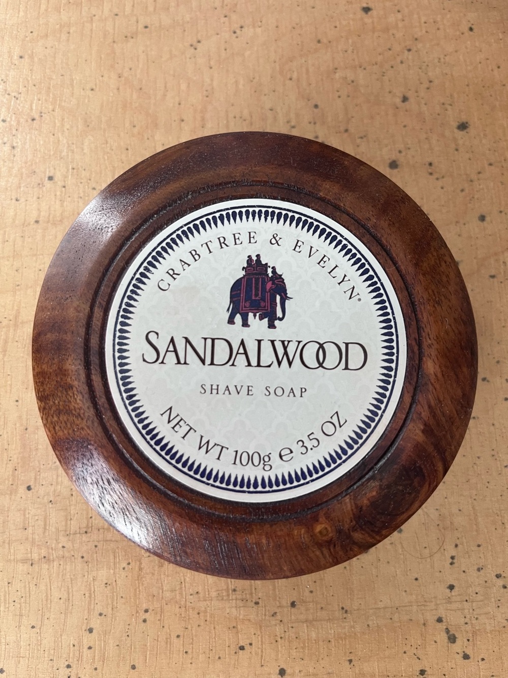 Crabtree & Evelyn Sandalwood Shave Soap Unused